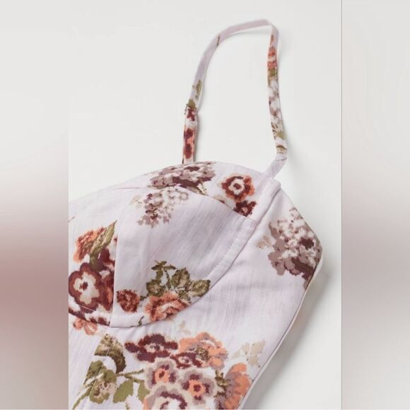H&M X Brock Collection bustier floral mini dress - Picture 3 of 6